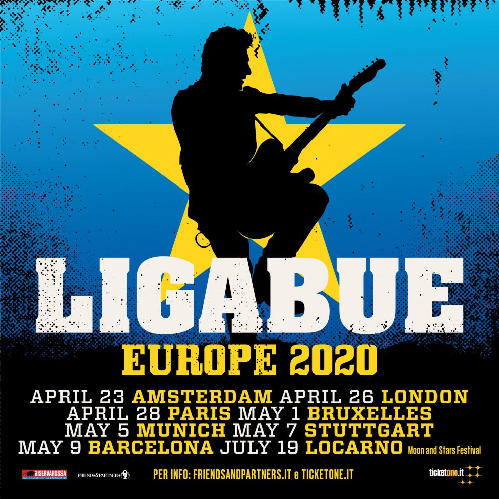 Locandina Ligabue Tour Europeo