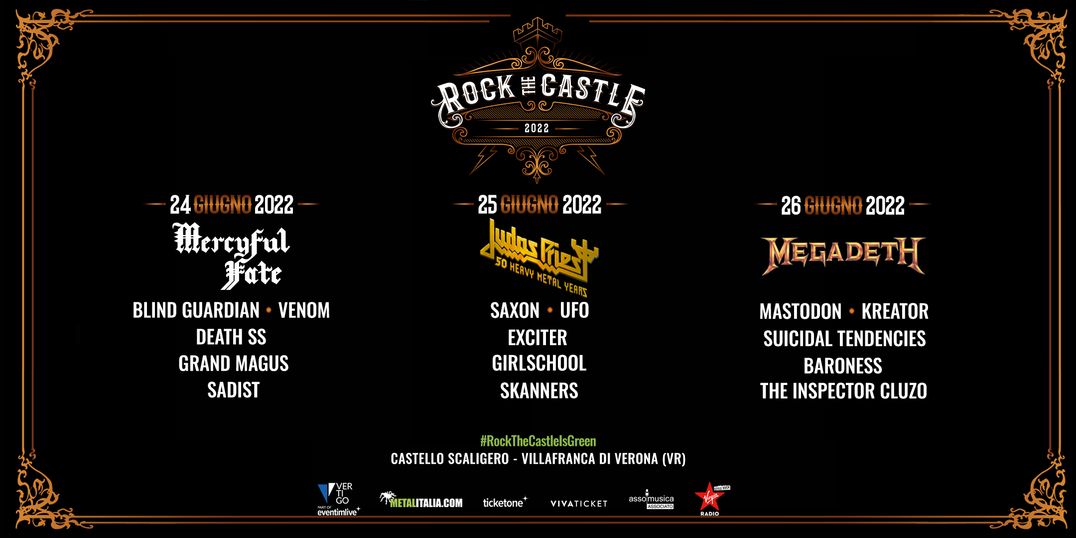 Rock The Castle 2022: ecco gli orari delle esibizioni