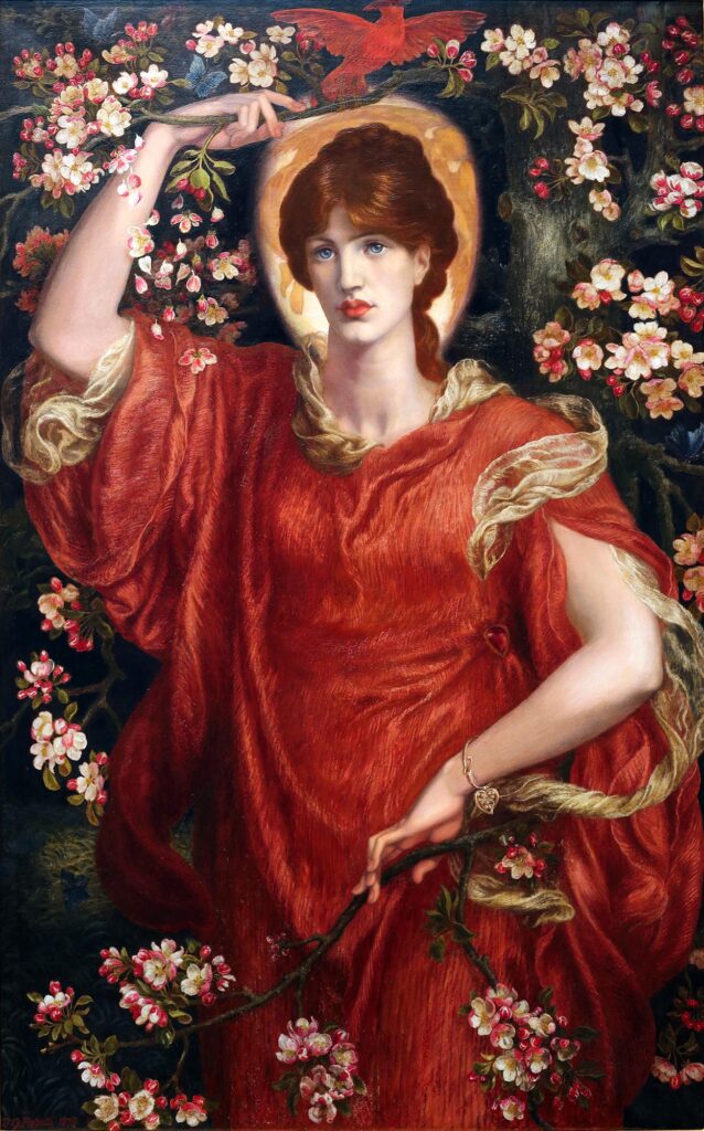 Quadro: Una Visione di Fiammetta (1878) D.G. Rossetti