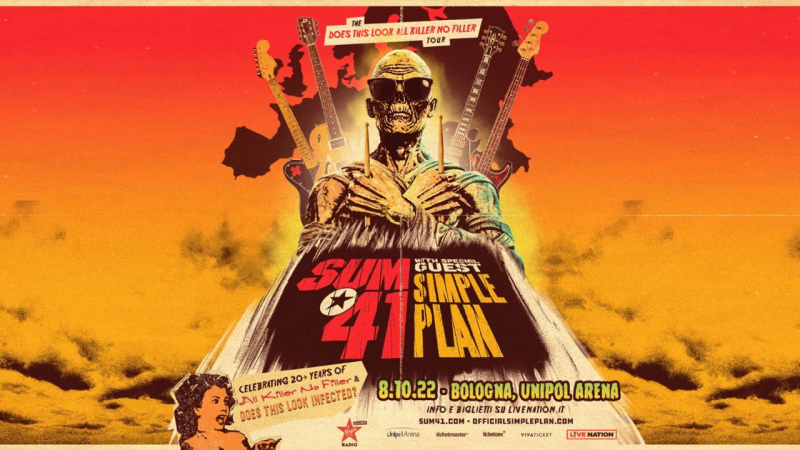 Simple Plan e Sum 41 – Unipol Arena, Bologna – 08 ottobre 2022