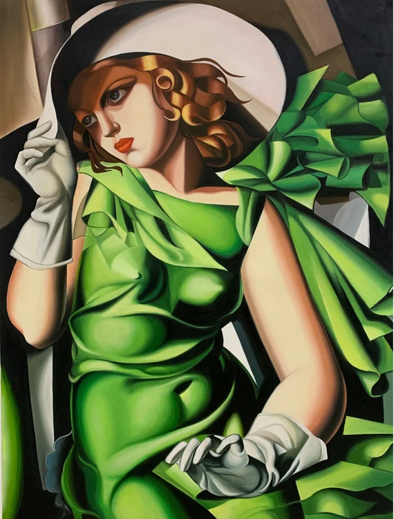 Tamara de Lempicka: verde 
Sembra rappresentare Evelyn Hugo, protagonista del libro