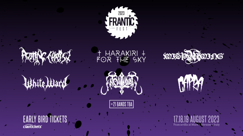 Frantic Fest 2023: disponibili le prevendite early bird, annunciate le prime band