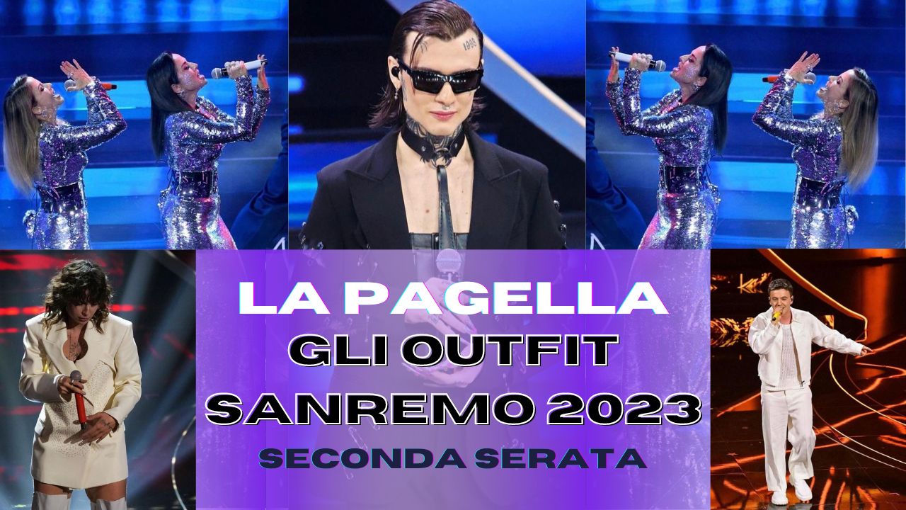 Sanremo 2023- pagelle outfit della seconda serata