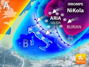 Meteo, arriva ribaltone con gelo dalla Russia e tracollo delle temperature