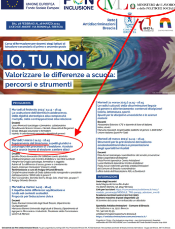 Scuola, Pro Vita Famiglia: “Grave patrocinio del Governo al corso su carriera alias”