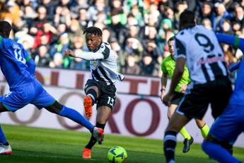 Udinese-Sassuolo 2-2, autogol di Perez