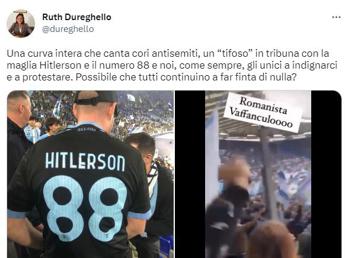 Derby Lazio-Roma, tifoso con maglia ‘Hitlerson 88’: indaga la Digos