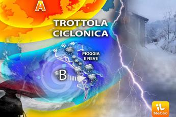 Trottola ciclonica sull’Italia, maltempo fino al weekend: ecco dove, le previsioni