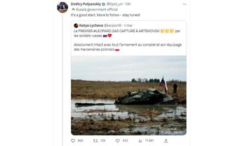 Ucraina-Russia, Mosca: “Preso il primo tank Leopard”. Ma la foto è fake