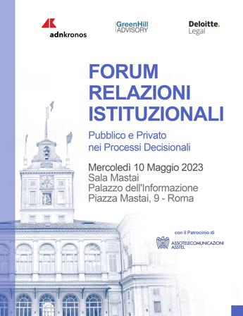 Il 10 maggio a Roma il Forum Relazioni Istituzionali