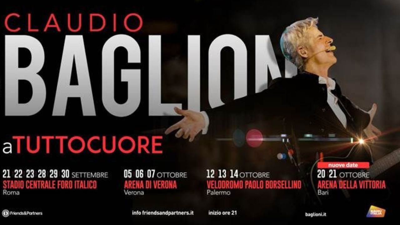 Claudio Baglioni, si aggiungono due date al tour