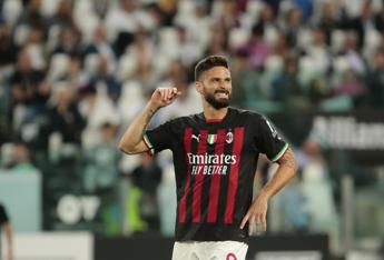 Juventus-Milan 0-1, decide Giroud: rossoneri in Champions