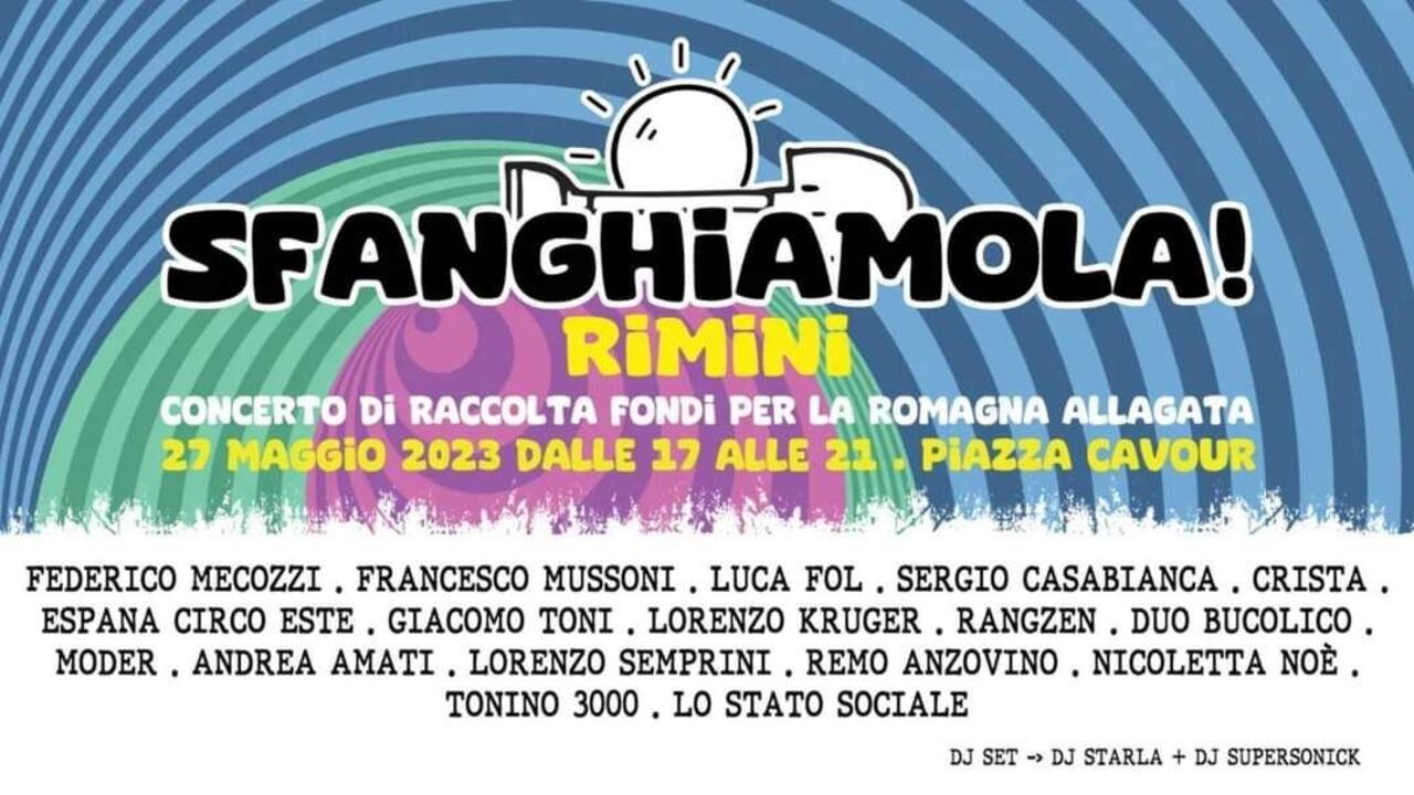Sfanghiamola! – Piazza Cavour, Rimini – 27 maggio 2023