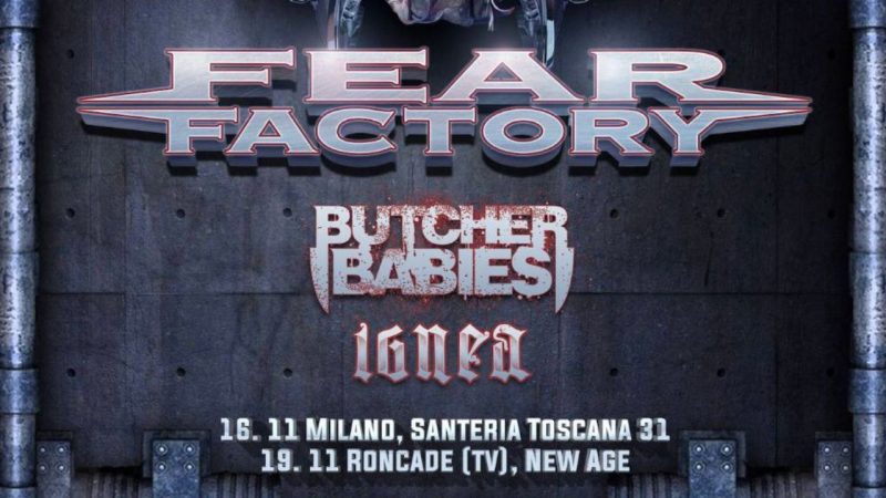 Fear Factory, a novembre due date in Italia