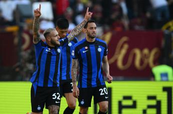 Roma-Inter 0-2, gol di Dimarco e Lukaku