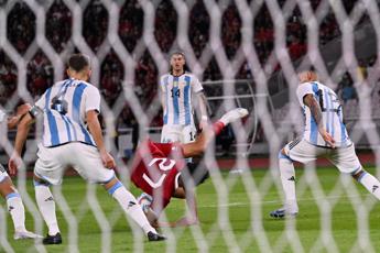 Argentina-Indonesia 2-0, gol di Paredes e Romero