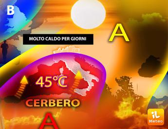 Con Cerbero picchi di caldo record, il meteo sull’Italia