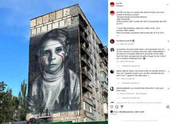 Ucraina, Jorit e il murale della bimba russa a Mariupol: “Ci hanno mentito. Pace”