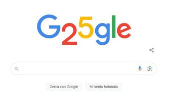 Google compie 25 anni, ecco il doodle di oggi