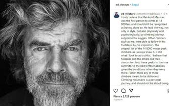 Viesturs rinuncia al record degli Ottomila: “E’ stato Messner il primo a scalarli tutti”