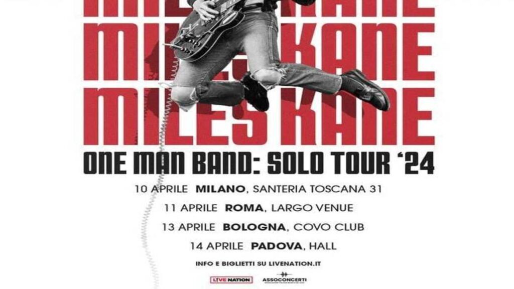 Miles Kane: quattro date in Italia