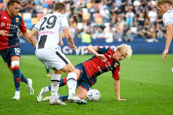 Udinese-Genoa 2-2, bianconeri si salvano in extremis