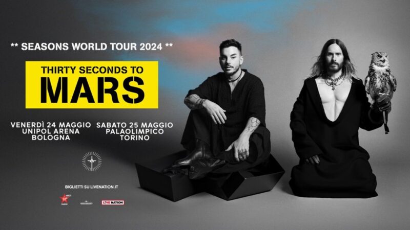 I Thirty Seconds to Mars annunciano il tour mondiale. Due date in Italia