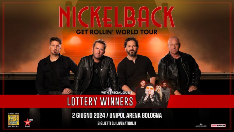 I Nickelback tornano in Italia per un’unica data