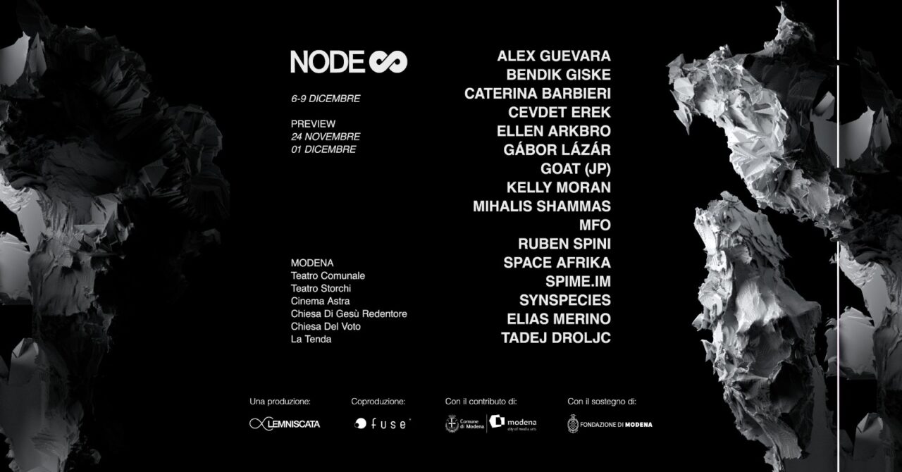 NODE Festival 2023: dal 6 al 9 dicembre a Modena