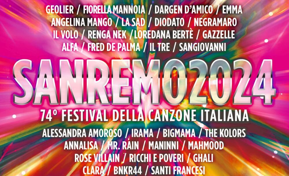 “SANREMO 2024” la compilation del 74° festival di Sanremo