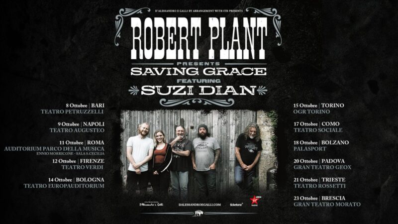 Robert Plant annuncia il tour in Italia