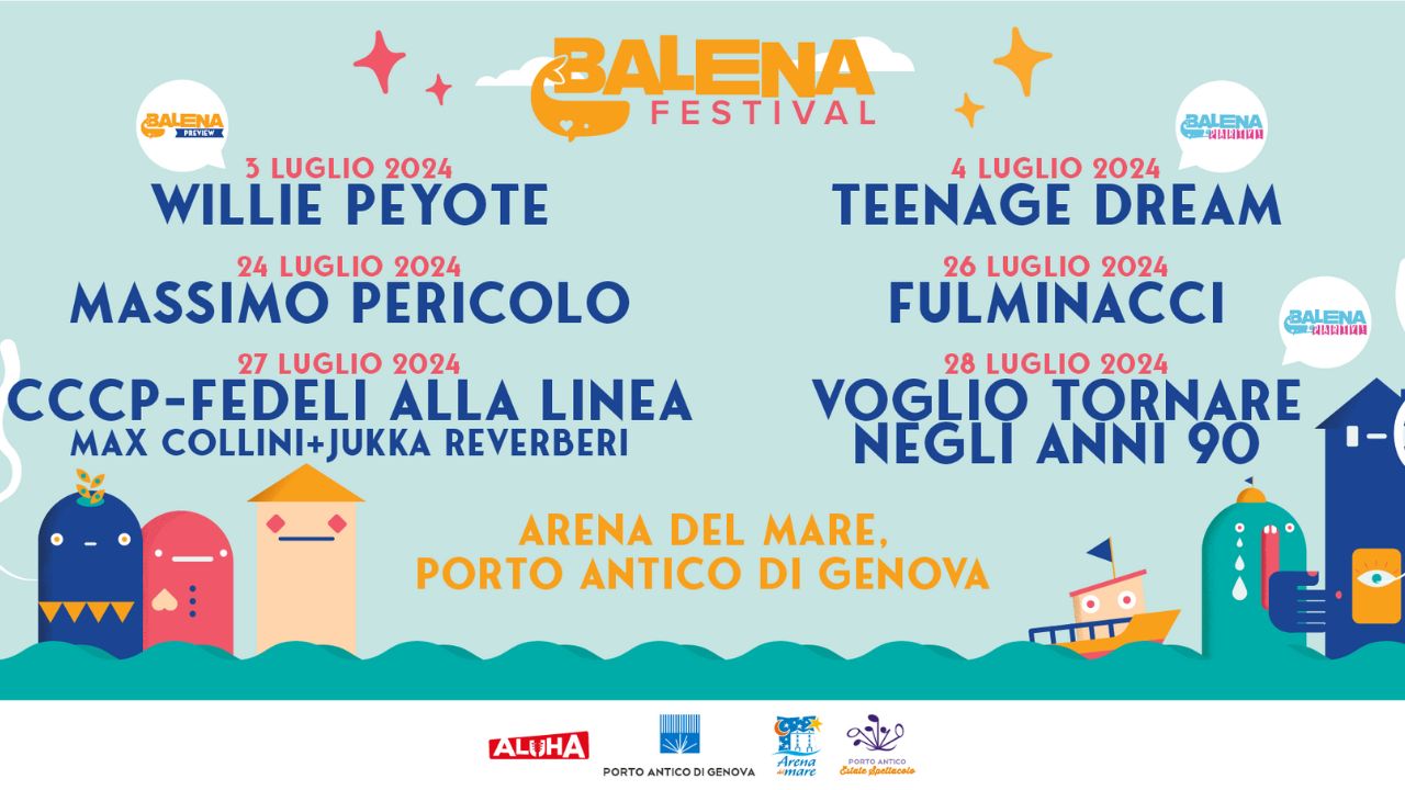 Torna il Balena Festival al Porto Antico di Genova