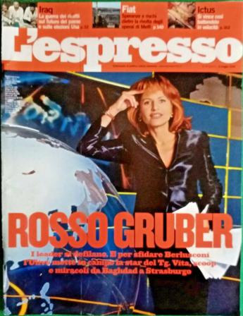 Europee, 20 anni fa exploit di Lilli Gruber e per ‘la rossa’ anche la copertina dell’Espresso