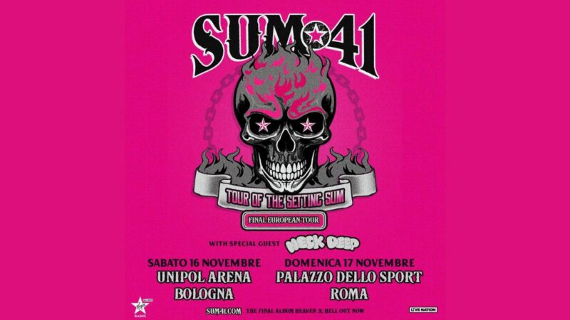 Due date in Italia per l’ultimo tour dei Sum 41