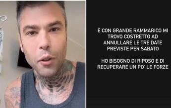 Fedez, stop forzato dopo il ricovero: “Ho bisogno di riposo”