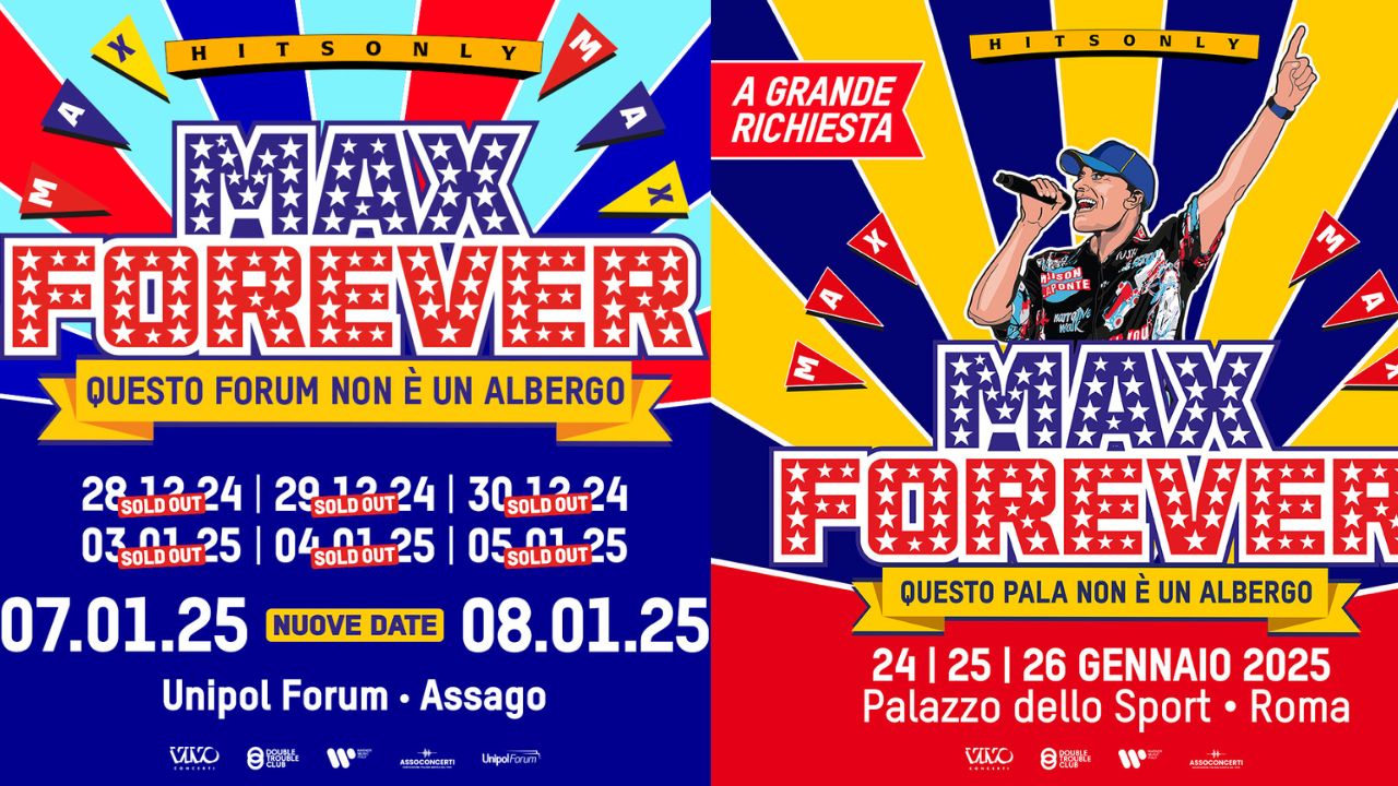 Max Pezzali non si ferma: nuove date a Milano e arriva a Roma