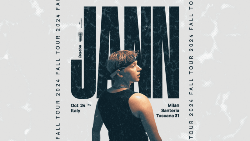 Jann, live a Milano il 24 ottobre