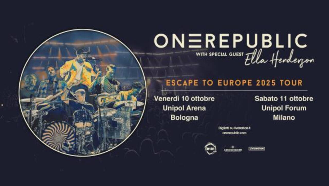 OneRepublic: ritorno live in Italia nel 2025